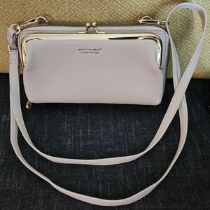 Montana West Cream Crossbody Bag with Structured Design